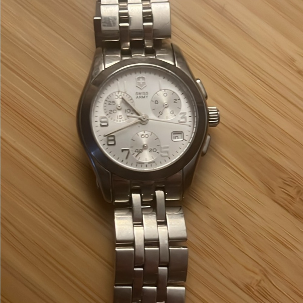 Silver Swiss Army Watch